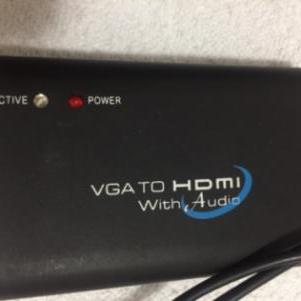 Powertech Μετατροπέας VGA-HDMI With Audio