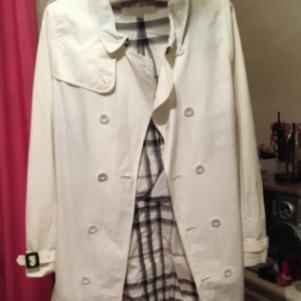 Καπαρντίνα Λευκή Burberry (14/16Y, Small)