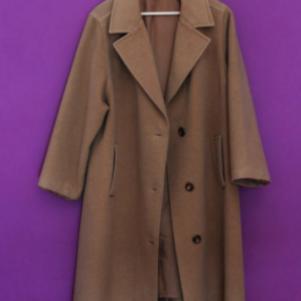 Cashmere and wool coat